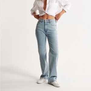 Abercrombie & fitch the 90s relaxed jeans high rise curve love